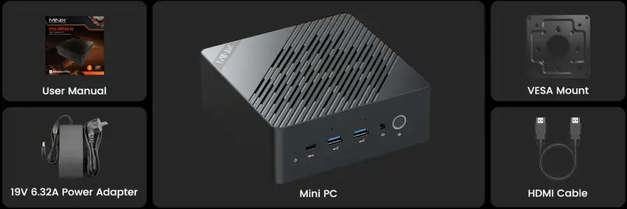 MiniX Elite ER937-AI Mini PC, 1TB SSD, 32GB DDR5 RAM