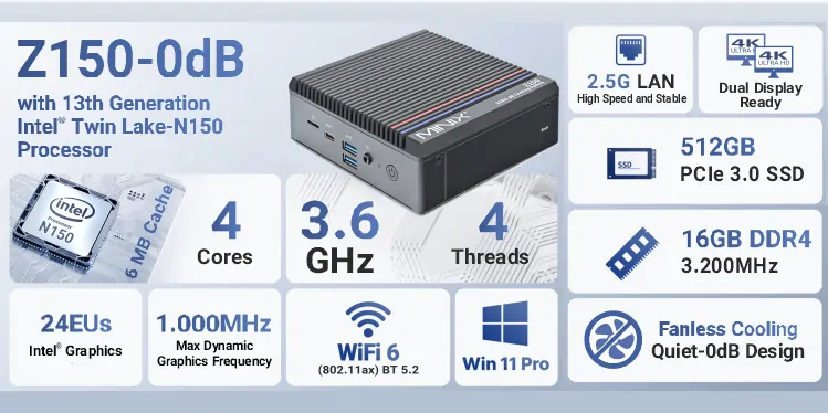 MINIX NEO Z150-0dB 512GB