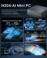 Preview: MiniX N304-AI Mini PC, 512GB SSD, 16GB DDR5 RAM, Intel Core 3 304 CPU, Intel 1Xe Graphics, 24 TOPS, Win 11 Pro