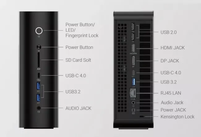 MiniX Elite ER939-AI Mini Workstation, 2TB SSD, 128GB DDR5 RAM, 16-Core AMD Ryzen AI Max+ 395, Win 11 Pro