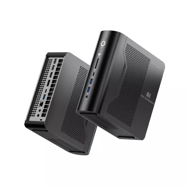 MiniX Elite ER939-AI Mini Workstation, 2TB SSD, 128GB DDR5 RAM, 16-Core AMD Ryzen AI Max+ 395, Win 11 Pro