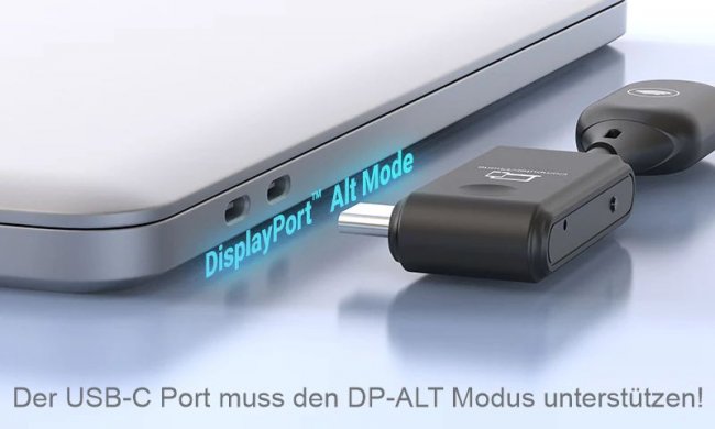 Preview: MINIX C1, kabelloser USB-C zu HDMI Dongle für Laptop, Smartphone, Tablet