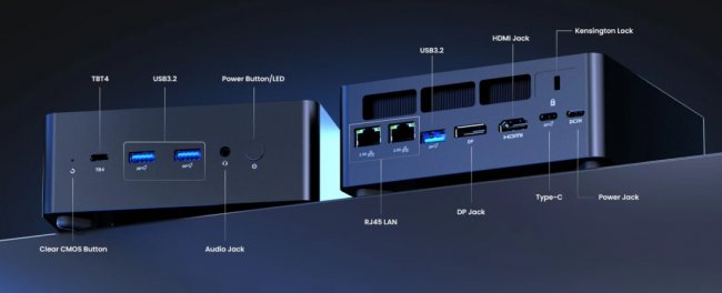 MiniX Elite EU928-AI Mini PC, 1TB SSD, 32GB DDR5 RAM, Intel Core Ultra 9 285H CPU, Intel Arc 140T, Win 11 Pro