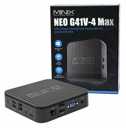 MiniX NEO G41V-4 Max Mini-PC mit 4GB RAM, 128GB SSD und Windows 10 Pro