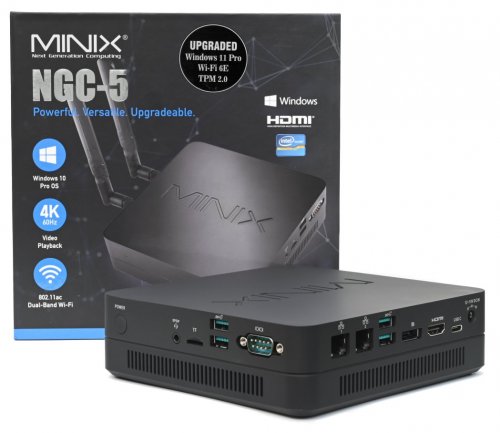 MiniX NGC-5 Mini-PC, Intel Core i5-8279U, 256GB SSD, 8GB RAM, Win 11 Pro