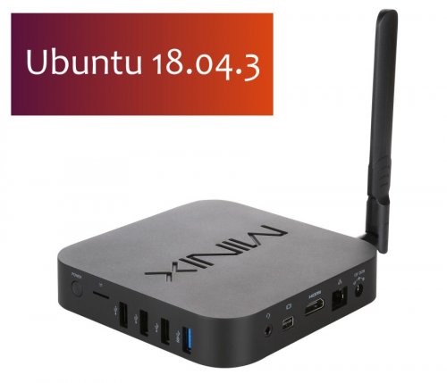 MINIX NEO Z83-4U / Mini PC (4GB RAM, 64GB eMMC) mit Ubuntu 18.04.3 und VESA Halterung