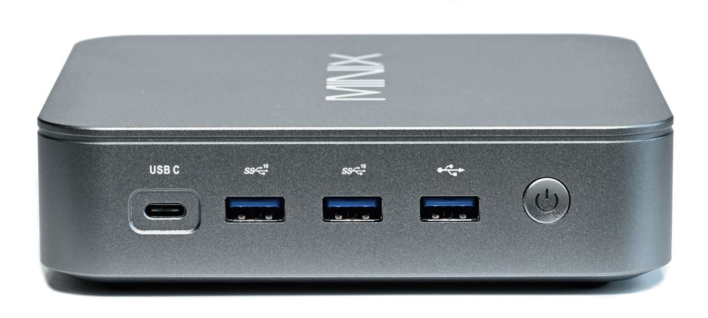 MINIX Neo J51-C8 Max Ordinateur, 8 Go/512 Go M.2 PCIe NVMe SSD Windows 11  Pro, aluminium/Wi-Fi6/Dual 2,5 Go LAN/USB-C/Triple affichage/4K/Auto Power