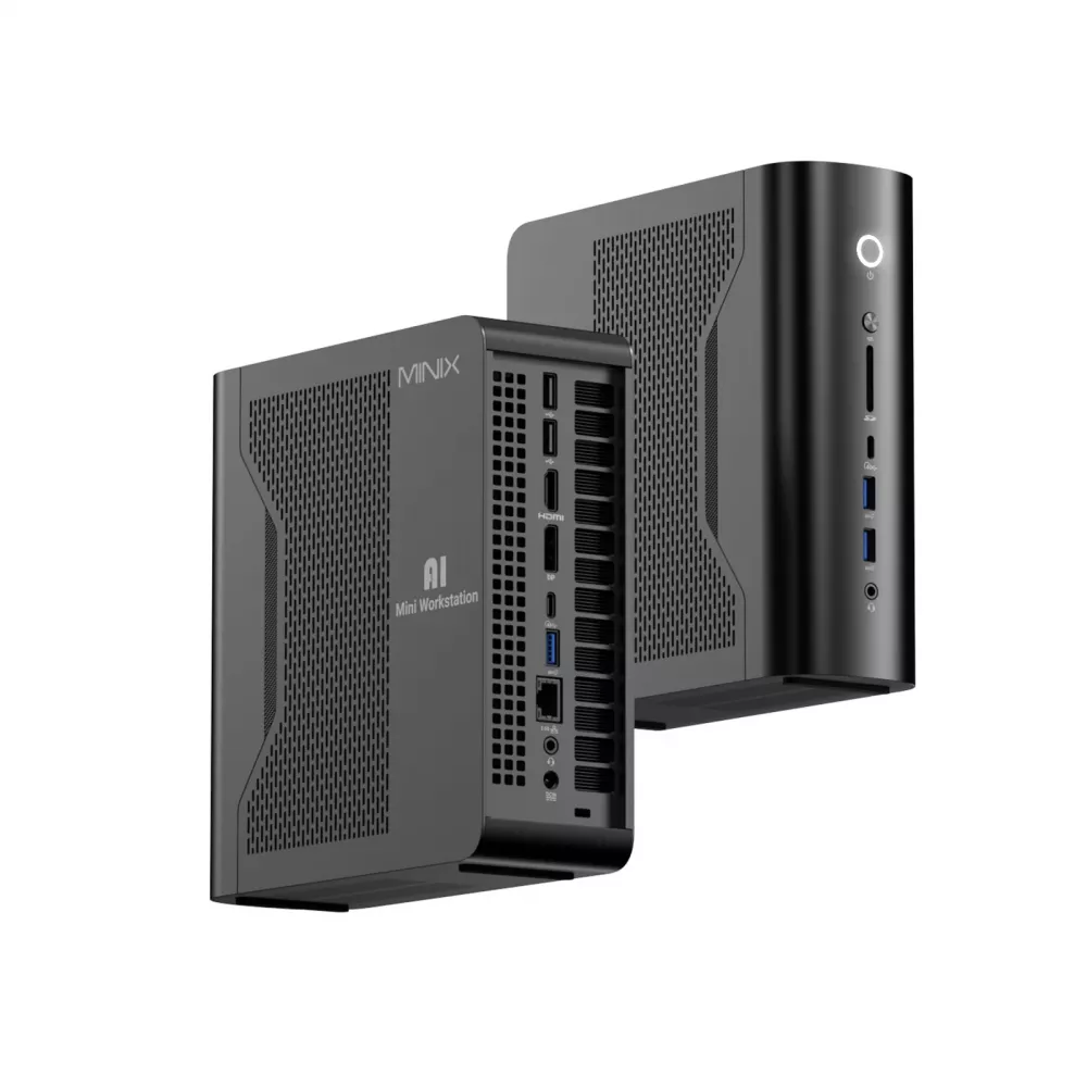 MiniX Elite ER939-AI Mini Workstation, 2TB SSD, 128GB DDR5 RAM, 16-Core AMD Ryzen AI Max+ 395, Win 11 Pro