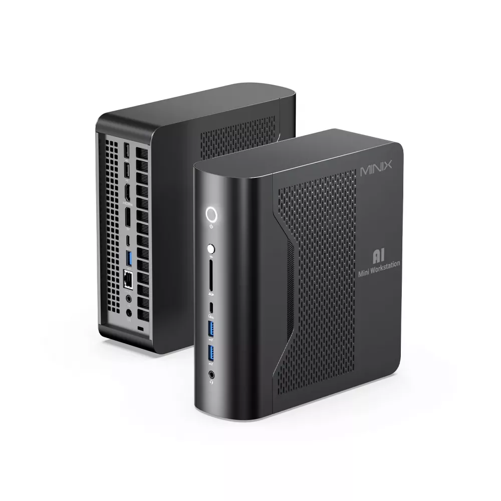 MiniX Elite ER939-AI Mini Workstation, 2TB SSD, 128GB DDR5 RAM, 16-Core AMD Ryzen AI Max+ 395, Win 11 Pro
