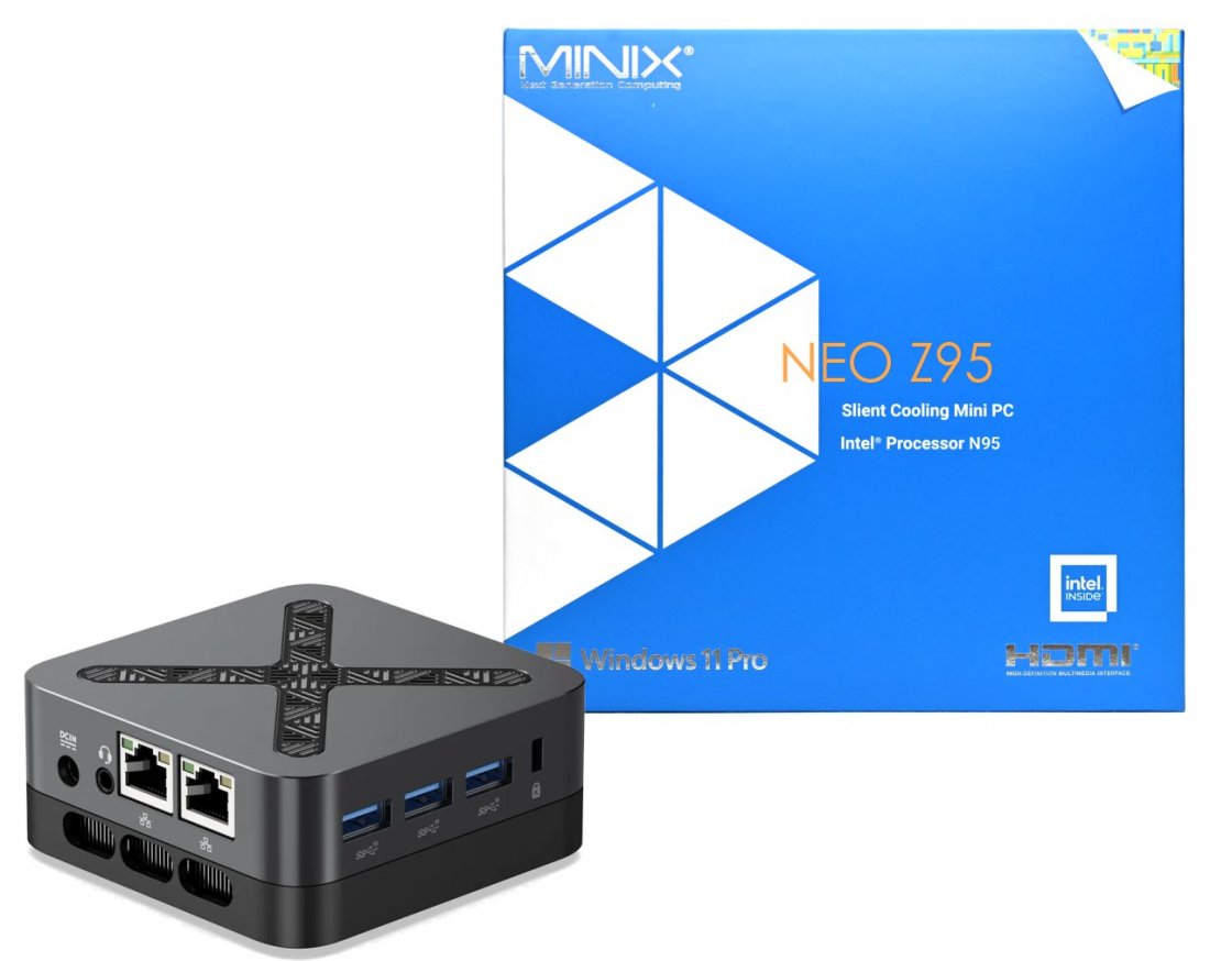 MiniX NEO Z95, 512GB SSD, 16GB RAM, Intel N95 Mini-PC, Win 11 Pro