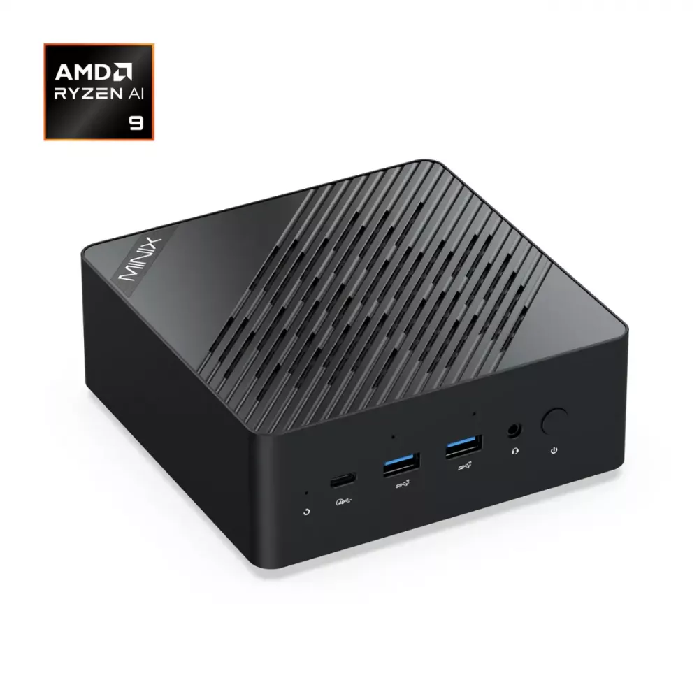 MiniX Elite ER936-AI Mini PC, 1TB SSD, 32GB DDR5 RAM, 10-Core AMD Ryzen AI 9 HX 365, Win 11 Pro