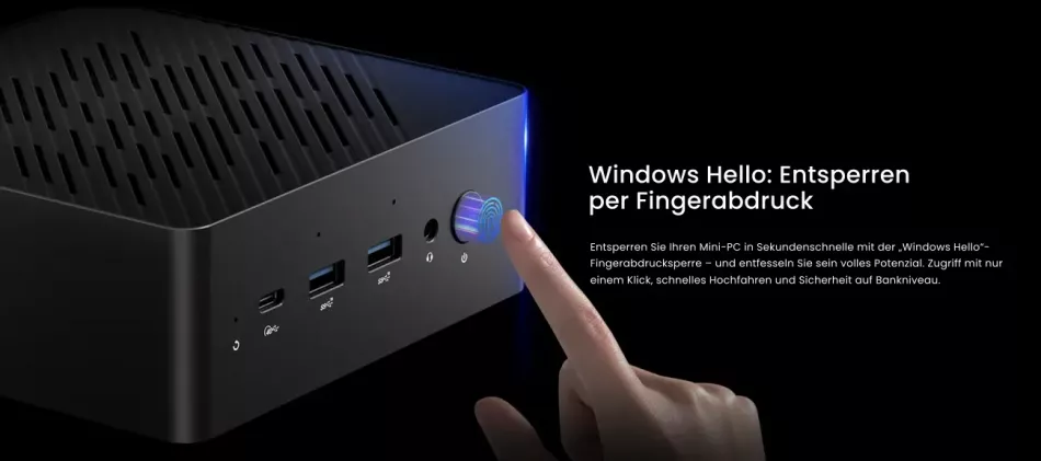 MiniX Elite ER937-AI Mini PC, 1TB SSD, 32GB DDR5 RAM, 12-Core AMD Ryzen AI 9 HX 370, Win 11 Pro
