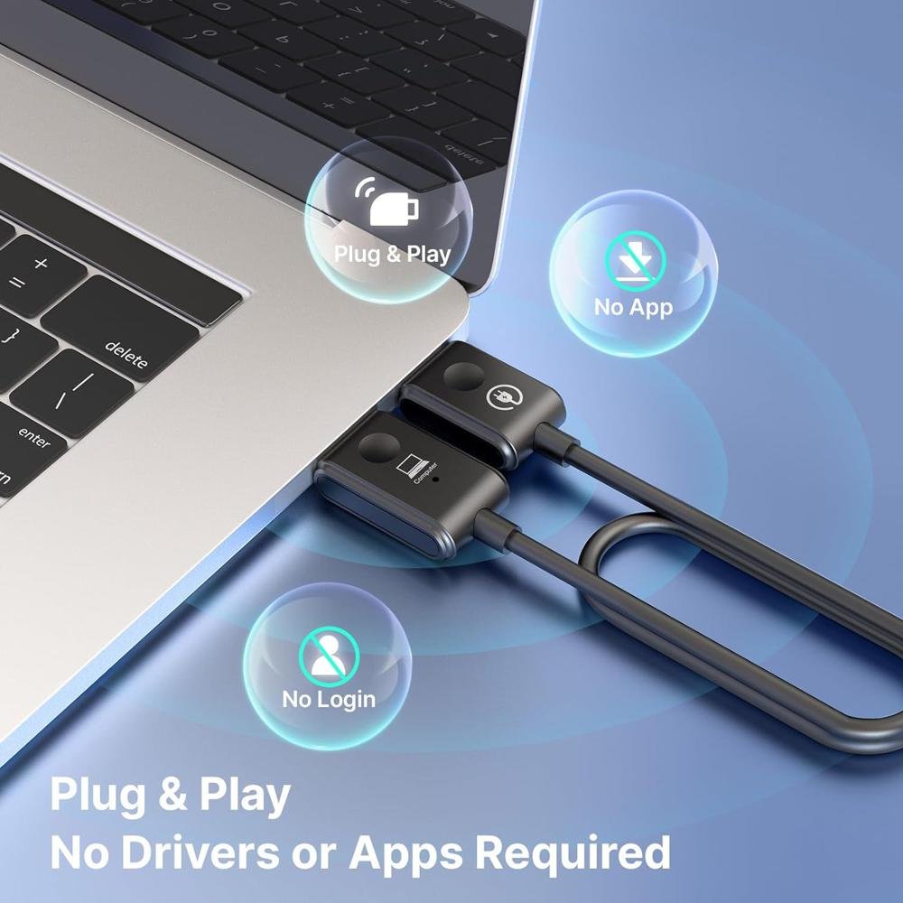 MINIX H1, kabelloser HDMI zu HDMI Dongle für Laptop, Tablet, Spielekonsole