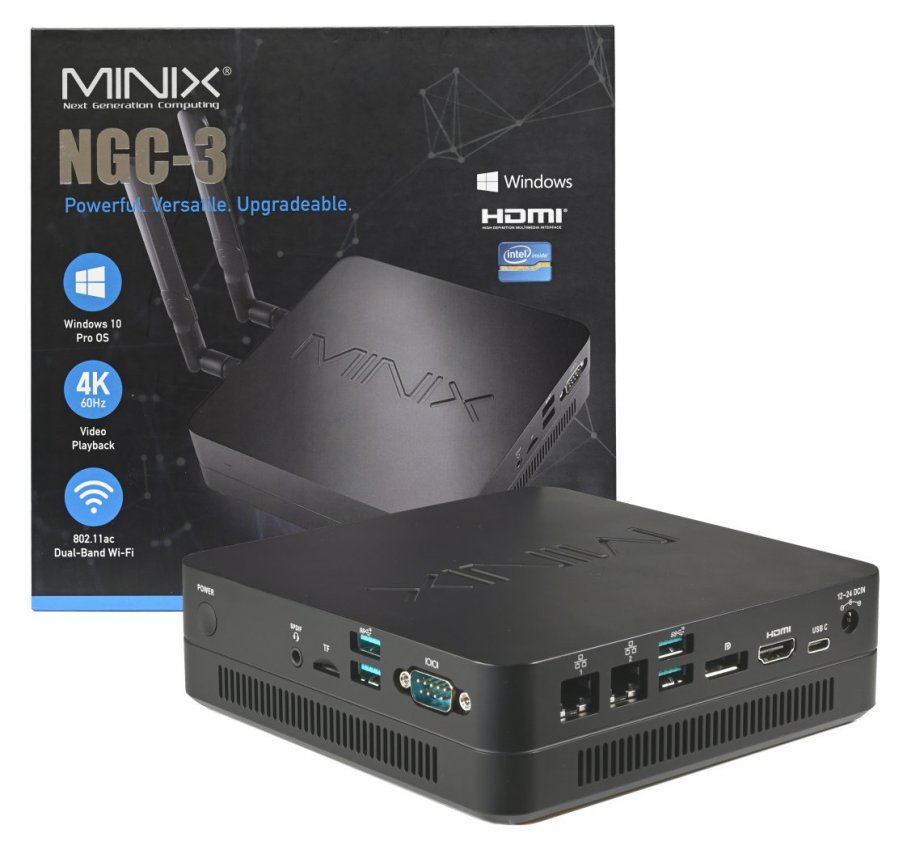 MiniX NGC-3 Mini-PC, 256GB SSD, 8GB RAM, Win 10 Pro