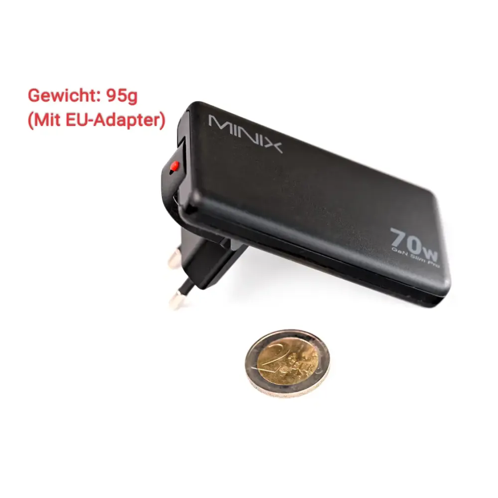 MINIX S70 Pro, 70W Turbo 2-Port GaN Ladegerät