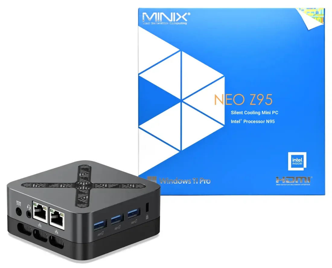 MiniX NEO Z95, 8GB/16GB RAM, 256GB/512GB SSD, Intel N95 Mini-PC, Win 11 Pro