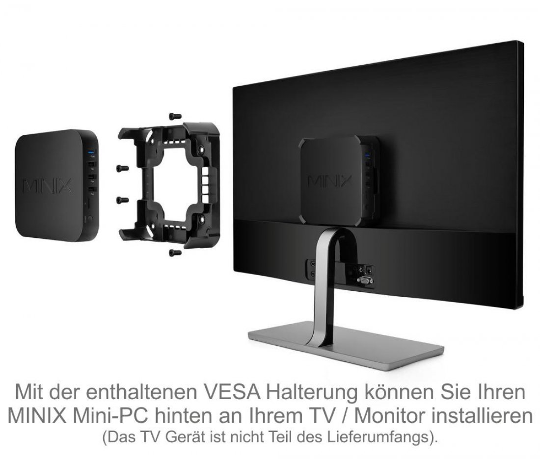MiniX NGC-3 Mini-PC, 256GB SSD, 8GB RAM, Win 10 Pro